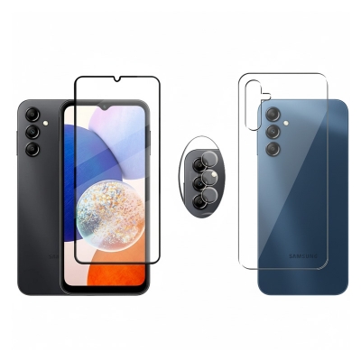 Picture of 3in1 Combo For Samsung A34 5G Screen Protector + Ultra Thin Back Poly + Camera Glass