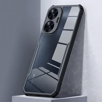 Picture of For Xundd Phone Case For Realme C55【2023NEW】 Airbags Bumper Shockproof Bumper Shell Camera Full Protection TPU+PC Back Transperant Cover