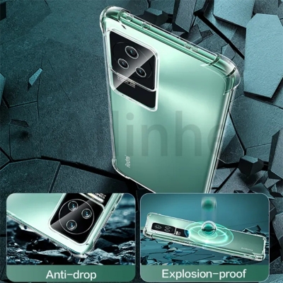 Picture of For Xiaomi Redmi K50/Xiaomi Redmi K50 Pro Shockproof Bumper Case with Clear Soft TPU Protective Phone Cover Anti-Scratch