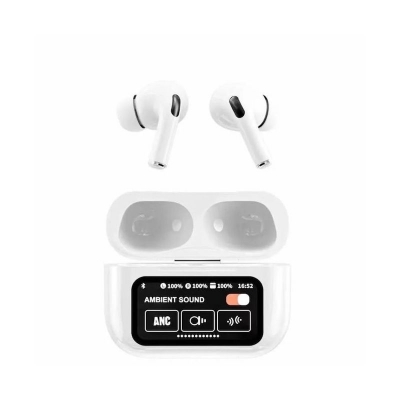 Picture of A9 PRO Airpods Earbuds With Display Touch Screen Case Touch Control Fast Charging & Long Battery Life By Idea trade BD