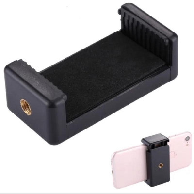 Picture of Mobile Phone Holder Mount for Tripod camera Stand-Black