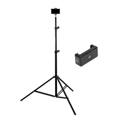 Picture of 7ft Mobile Tripod Stand - Free Mobile Holder Included - Ideal for Photography and Live Streaming With Holder