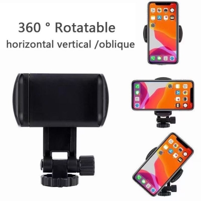 Picture of 360° Rotating Multifunctional Mobile Phone Holder Horizontal Vertical Bracket for any Tripod
