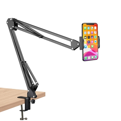 Picture of Overhead Phone Video Stand Phone suspension stand scissor  with phone clip and ball head camera mount fitting well cell phone