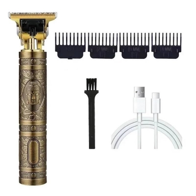 Picture of T9 Vintage USB C Type cable with Rechargeable Hair Trimmer metal body By Idea trade bd