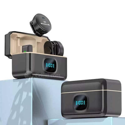 Picture of SX21 Wireless Microphone. Interview, Live Broadcast, Audio Video Recording Clip on Collar Microphone. Noise Reduction Lavalier Lapel Mini Microphone By Idea trade bd