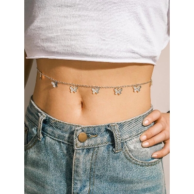 Picture of 1 pis Stylish fashionable butterfly komorer bicha bally chain