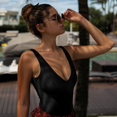 Picture of Rhinestone Body Chain Bra Bikini Harness Jewelry for Women and Girls