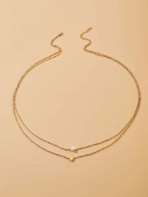 Picture of Women's Stylish Body Chain Jewelry - Fashionable Layered Beachwear Accessory