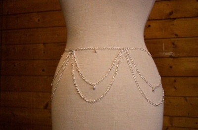 Picture of Layered Tone Curb Link Chain Tassel Shoulder Necklace and belly chain Layered Tone Curb Link Chain Tassel Shoulder Necklace