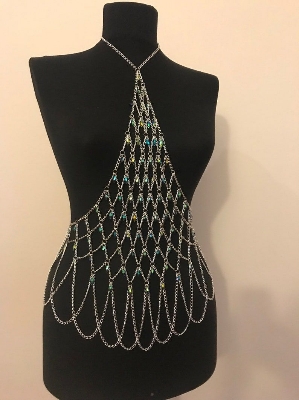 Picture of Stylish Addition - Parallel top fashionable stylish sexy stylish women body jewellery top bikini bra beach ware - Modern - Choice Expression