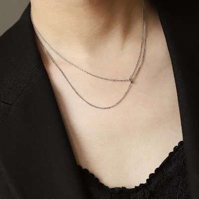 Picture of Dabble layered stylish women necklace jewellery chain fashion chain necklace
