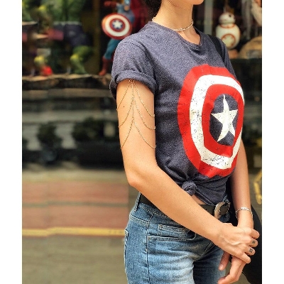 Picture of Wedding Shoulder Jewelry - Bridal Shoulder measure from the start of one