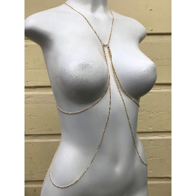 Picture of Women's Body Chain Jewelry Multi-Layer Bikini Chest Waist Chain for Beachwear and Parties