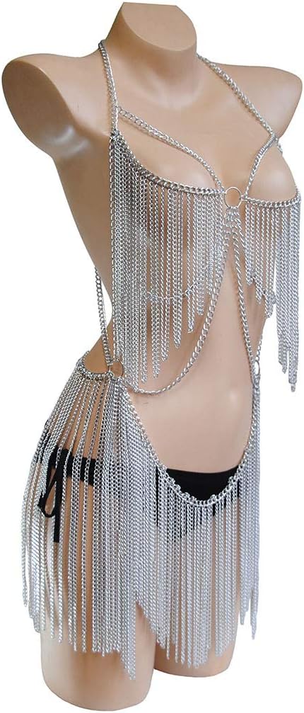 Picture of Stylish women body jewellery chain dress for Angeles body wear and fashion