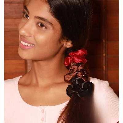 Picture of 3 pcs Hair Silk Bands for Girls Hair Band for hair and fashion