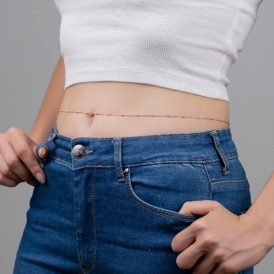 Picture of Premium Gold Plated Body Chain for Women Stylish Fashion Jewelry with Adjustable Fit