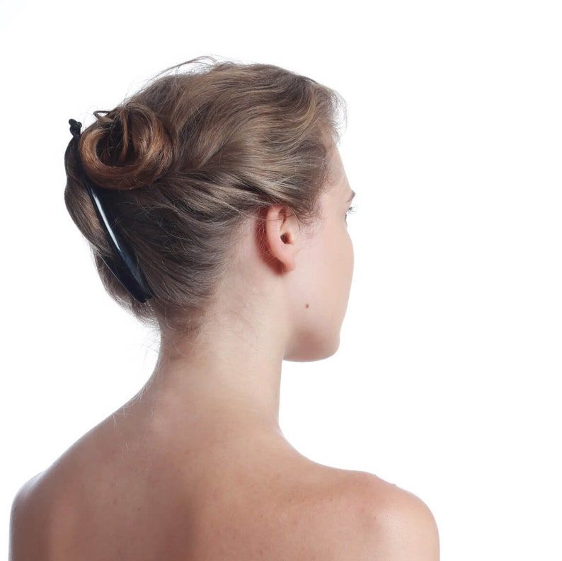 Picture of Stylish Addition - 2 pcs Beautiful and elegant black banana clip- the perfect gift for you or someone special - Modern - Choice Expression