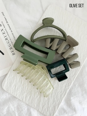 Picture of Korean style Hair Clip set Women Fashion Hair Clip Women Claw clip Hair Accessories