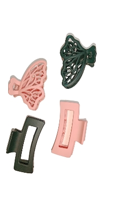 Picture of 4 pcs matt hair claw clip for women fashion claw clip