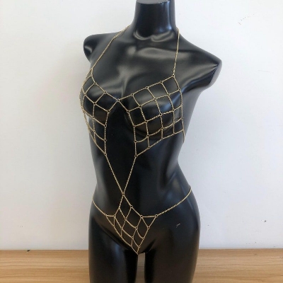 Picture of Korean style body jewellery chain women body jewellery chain fashion jewellery chain