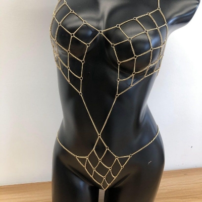 Picture of Korean style body jewellery chain women body jewellery chain fashion jewellery chain