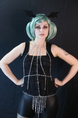 Picture of Korean k pop style body jewellery chain women body jewellery chain