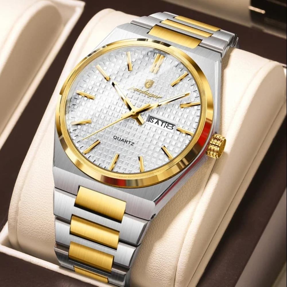Picture of POEDAGAR 874 Luminous Day Date Casual Men’s Watch