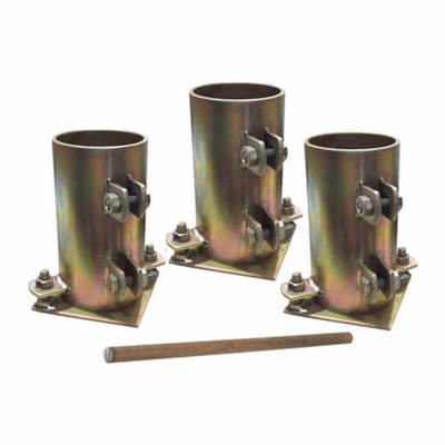 Picture of Concrete Cylinder Molds 1 Set (3 Cylinder+1 Rod) 8x4 Inch