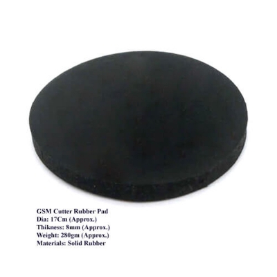 Picture of GSM Cutter Rubber Pad Round Black Color