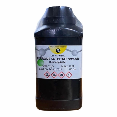 Picture of Ferrous Sulphate Heptahydrate AR 500gm Research Lab