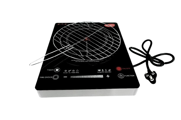 Picture of Pigeon Eva Plus 2000W 3-Ring Infrared Cooker with Time Control, Fire Choice Option, and Feather Touch Operation (Best price)