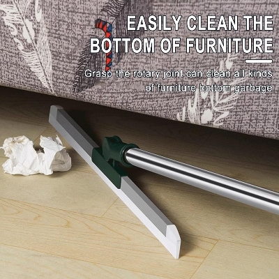 Picture of Multifunction Floor Broom,Household Silicone Wiper Floor Squeegee Perfect for Kitchen Shower Tile Pet Hair,Long Handle Anti-Static Household