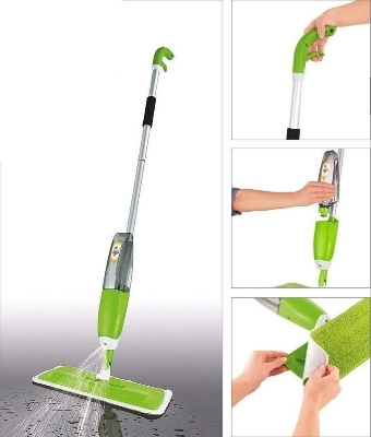 Picture of Floor Mop with Removable Washable Cleaning Pad and Integrated Water Spray Mechanism