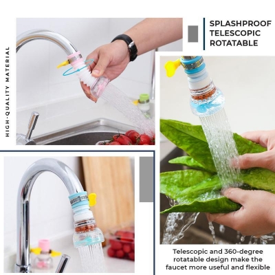 Picture of Multicolor PP + PVC Water Faucet With Nozzle, For Kitchen