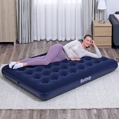 Picture of Bestway Double Person Flocking And Air Bed With Electric Pumper