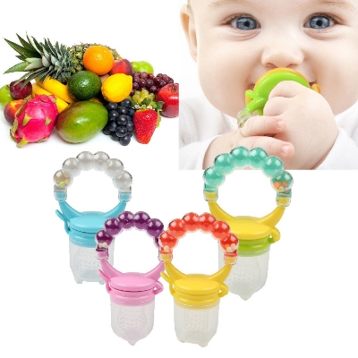 Picture of Silicone Baby Pacifier Fruit Feeding Soft Chewable Teether Toy for Infants