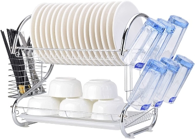 Picture of Dish Drainer Rack 2 Layer, Dish stand, plate rack
