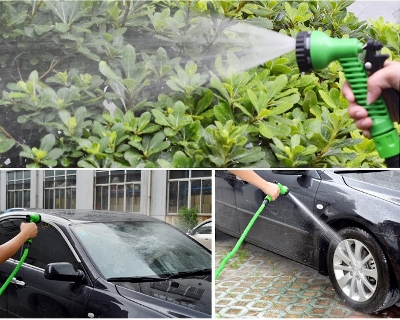 Picture of Flexible Expandable Magic Hosepipe with spray Gun for Garden Car Bike Wash