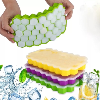 Picture of Ice Cube Trays with Lids Honeycomb Shaped Kitchen And Dining