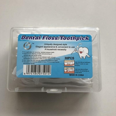 Picture of Dental Floss Pick Toothpick Interdental Cleaner Tooth Pick Flosser (50 Piece)