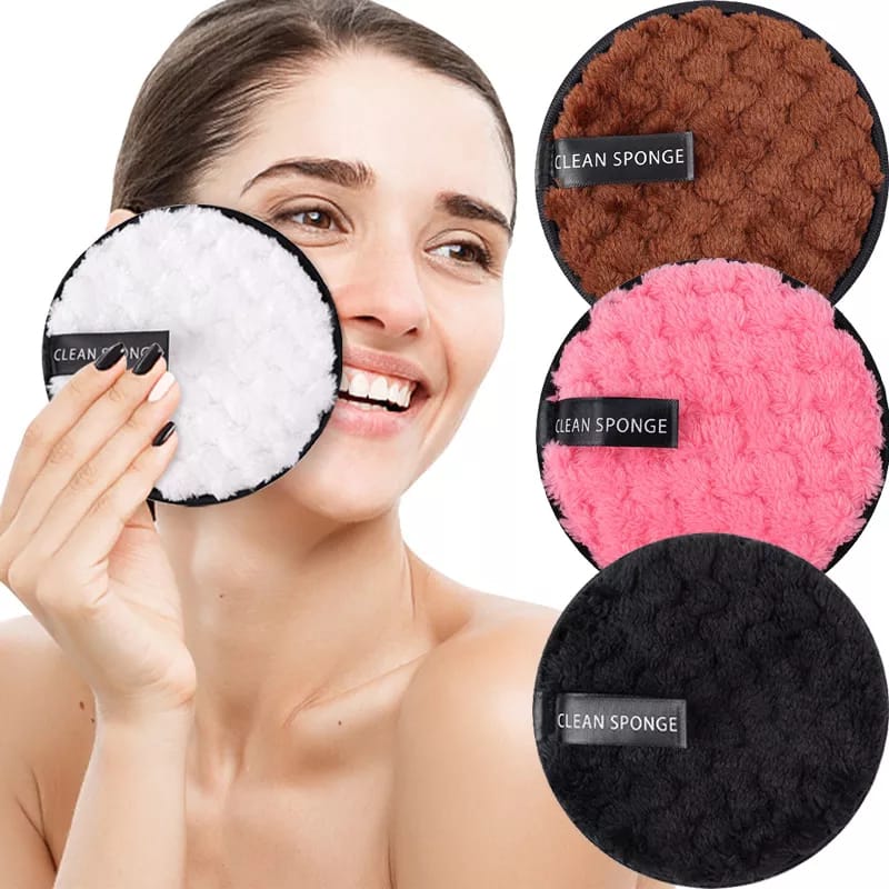 Picture of Clean Sponge Puff Makeup Remover 1 Pc Beauty Cosmetic Applicator for Removing Makeup