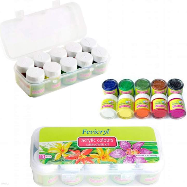 Picture of Fevicryl Acrylic Color-Sunflower Kit 150 Ml Box - Water Color