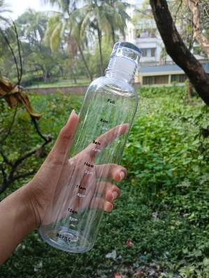 Picture of Transparent Water Bottle 500Ml - Stay Refreshed On-The-Go With A Sleek And Durable Design