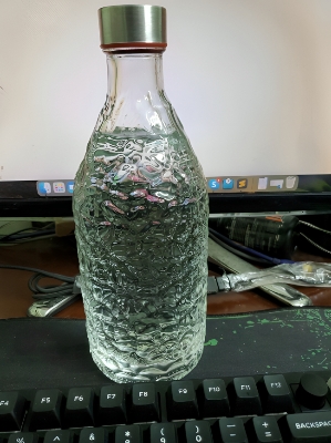 Picture of Glass Water Bottle 1000 M.L / 1 Litre Milk Bottle. - Water Bottle -Glass Water Bottle