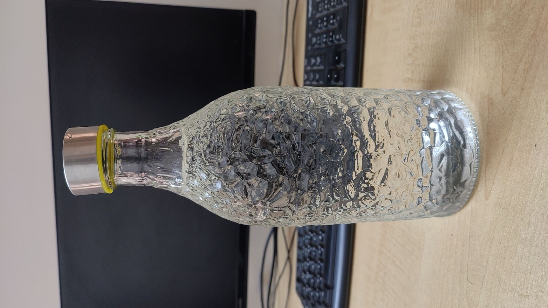 Picture of Glass Water Bottle 1000 M.L / 1 Litre Milk Bottle. - Water Bottle -Glass Water Bottle