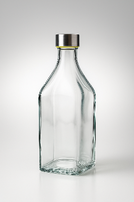 Picture of New Square Chaina Glass Bottle 1L Water bottle/ Milk Bottle