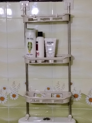 Picture of 3 Tier Multifunctional Kitchen & Bathroom Wall Hanging Storage Rack