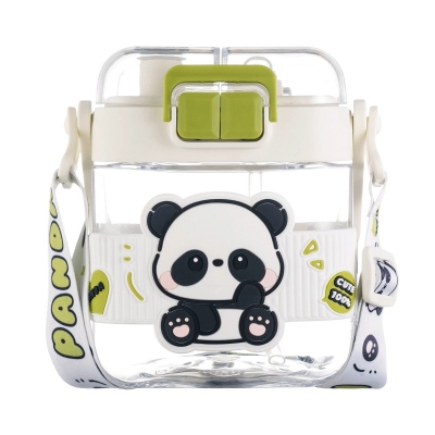 Picture of Panda Water Bottle, Travel Mug & Double-Wall Insulated Cup with Adorable Sanrio Print, 520ml