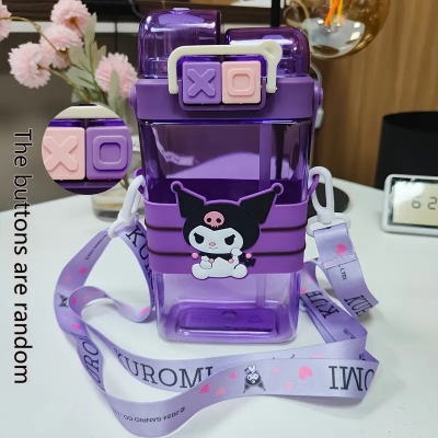 Picture of Water Bottle, Travel Mug & Double-Wall Insulated Cup with Adorable Sanrio Print, 520ml